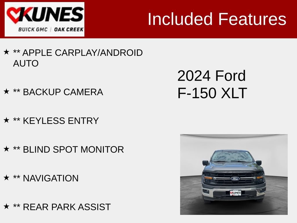 Used 2024 Ford F-150 XLT Truck SuperCrew Cab