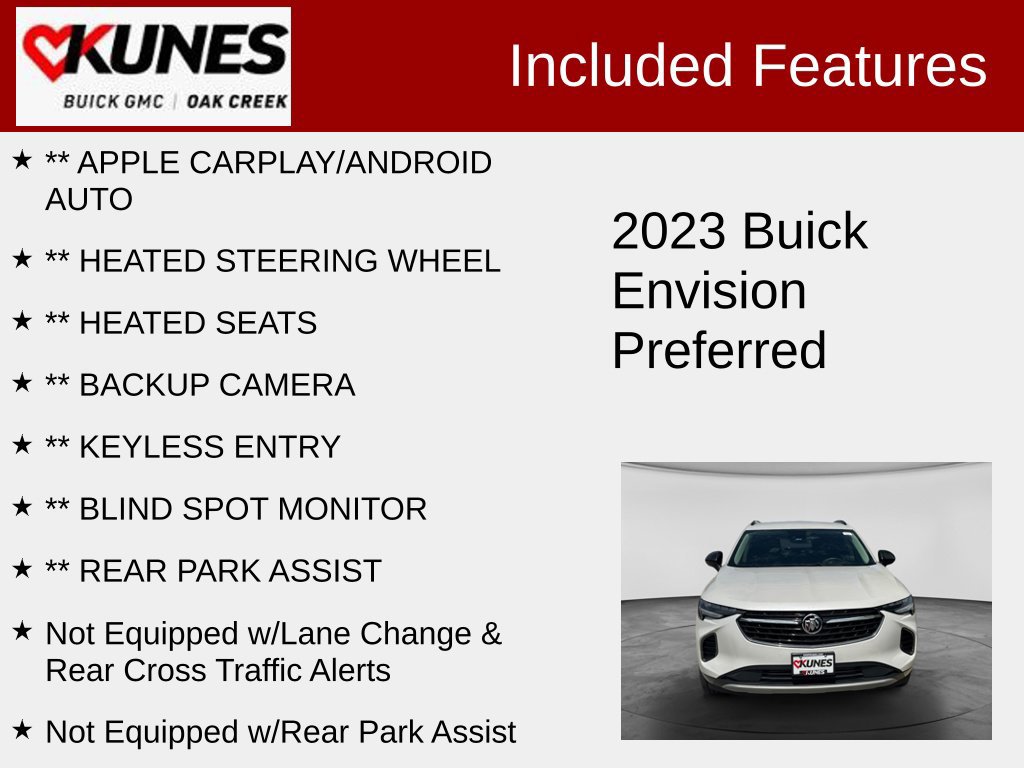 Used 2023 Buick Envision Preferred SUV