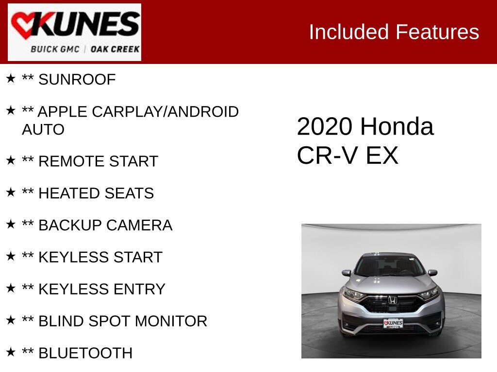 Used 2020 Honda CR-V EX AWD SUV