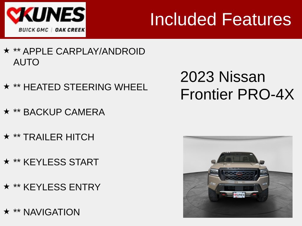 Used 2023 Nissan Frontier PRO-4X Truck Crew Cab