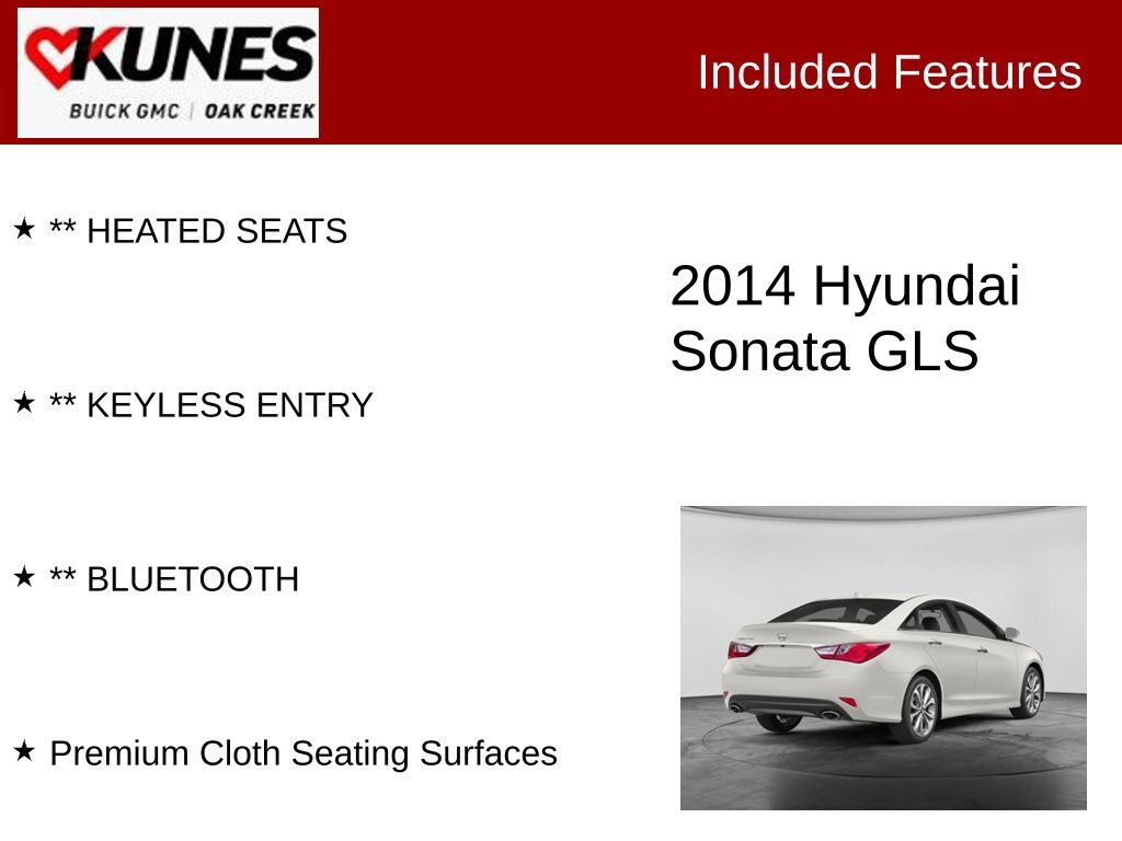 Used 2014 Hyundai Sonata GLS w/PZEV Sedan