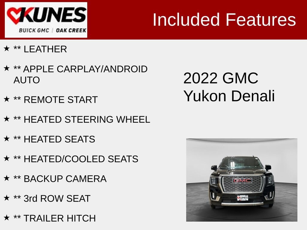 Used 2022 GMC Yukon Denali SUV