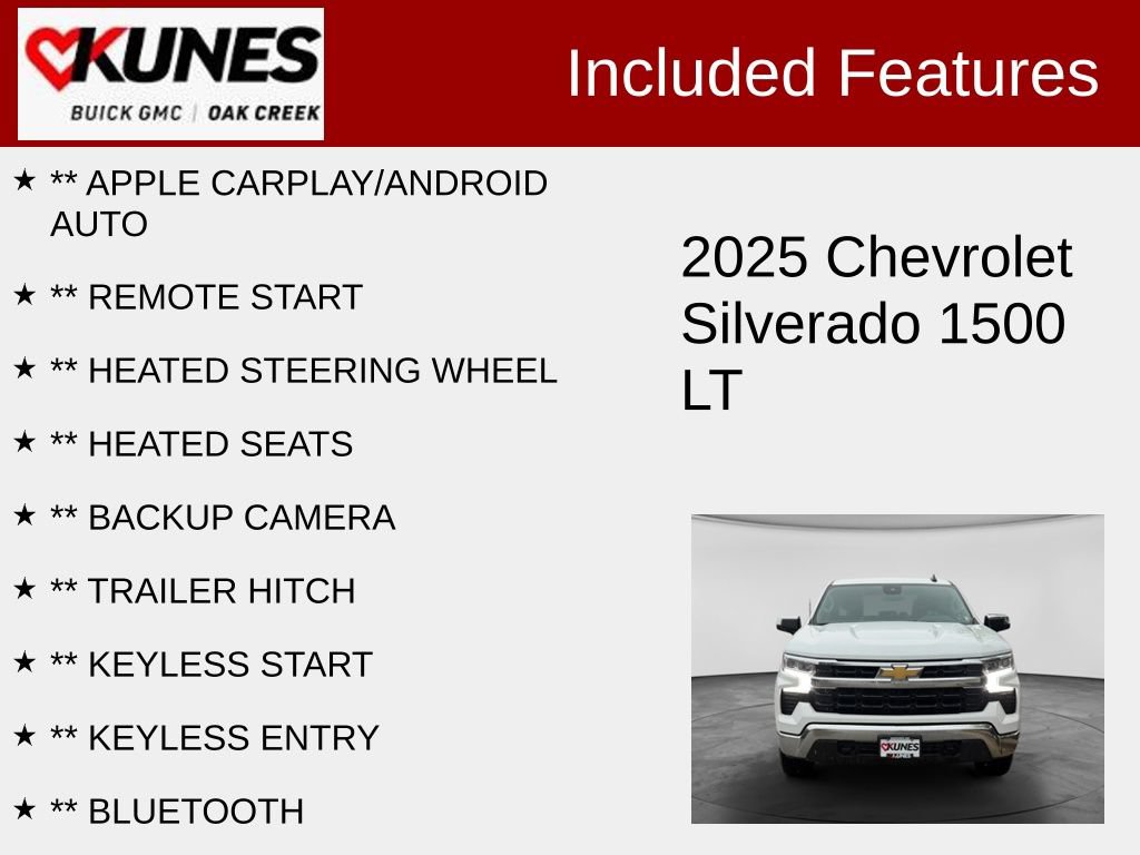 Used 2025 Chevrolet Silverado 1500 LT w/1LT Truck Crew Cab