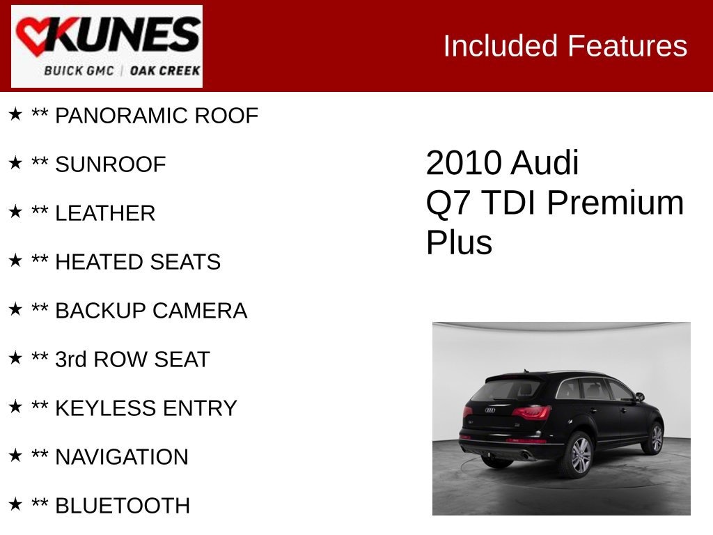 Used 2010 Audi Q7 3.0 TDI Premium SUV