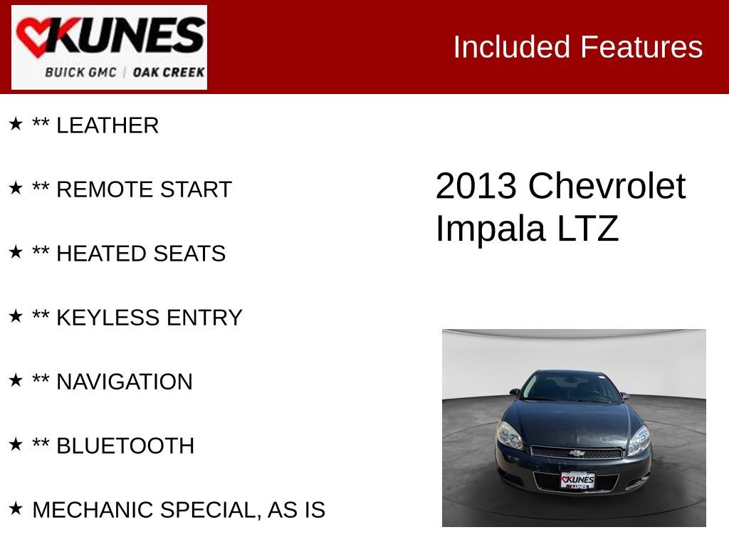 Used 2013 Chevrolet Impala LTZ Sedan