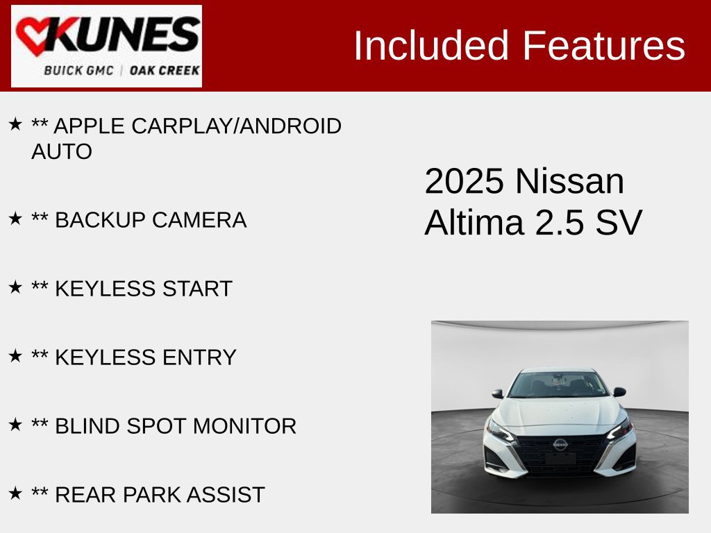 Used 2025 Nissan Altima SV Sedan