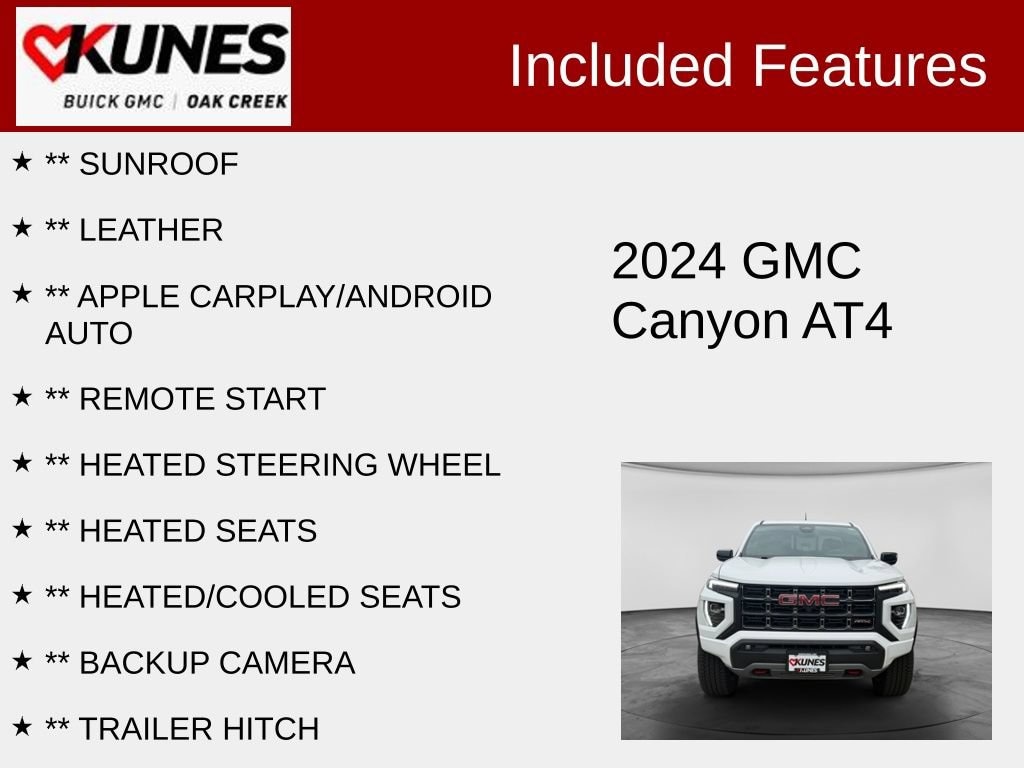 Used 2024 GMC Canyon AT4 Truck Crew Cab