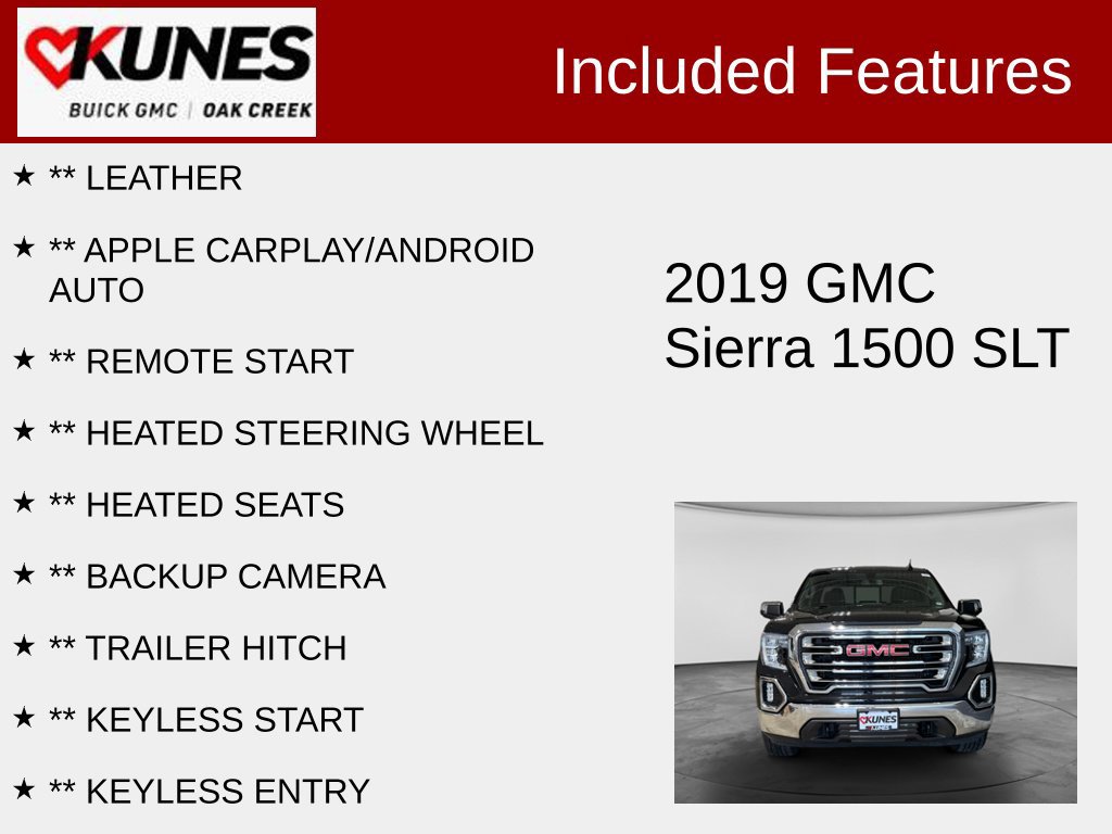 Used 2019 GMC Sierra 1500 SLT Truck Double Cab
