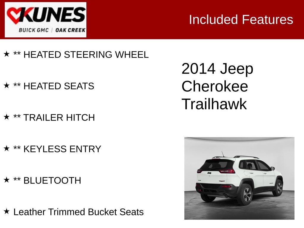 Used 2014 Jeep Cherokee Trailhawk 4x4 SUV
