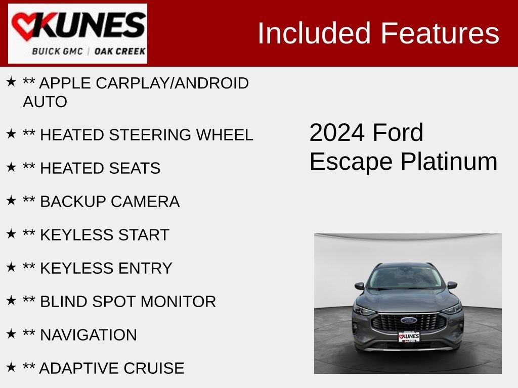 Used 2024 Ford Escape Platinum SUV