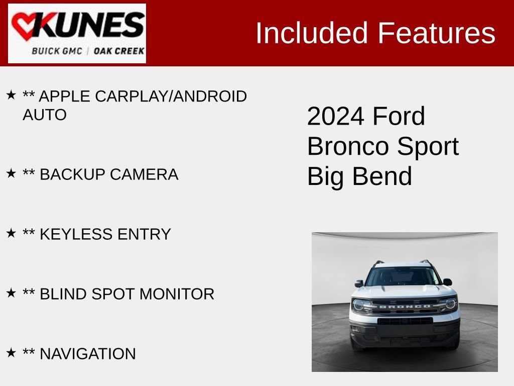 Used 2024 Ford Bronco Sport Big Bend SUV