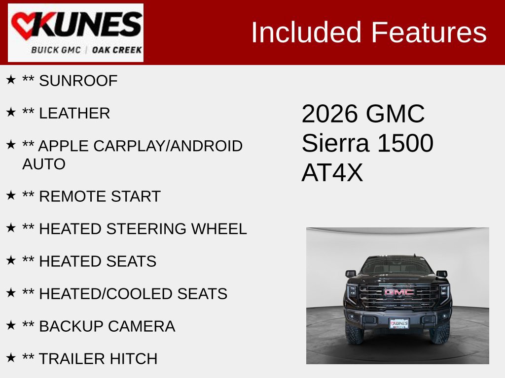 Used 2026 GMC Sierra 1500 AT4X Truck Crew Cab