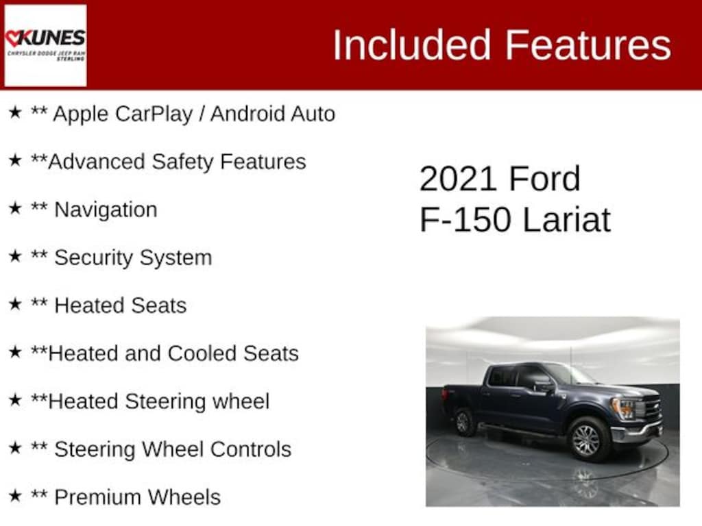 Used 2021 Ford F-150 Lariat Truck