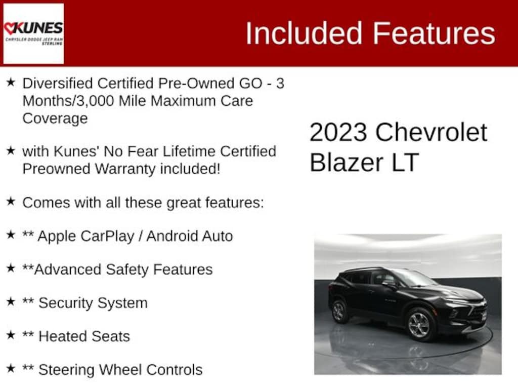 Certified 2023 Chevrolet Blazer LT SUV