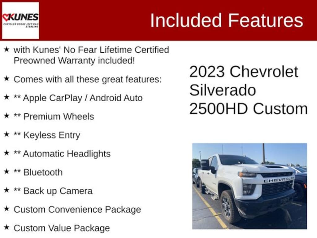 Used 2023 Chevrolet Silverado 2500HD Custom Truck