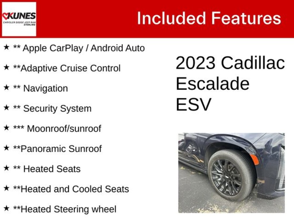 Used 2023 Cadillac Escalade ESV Sport Platinum SUV