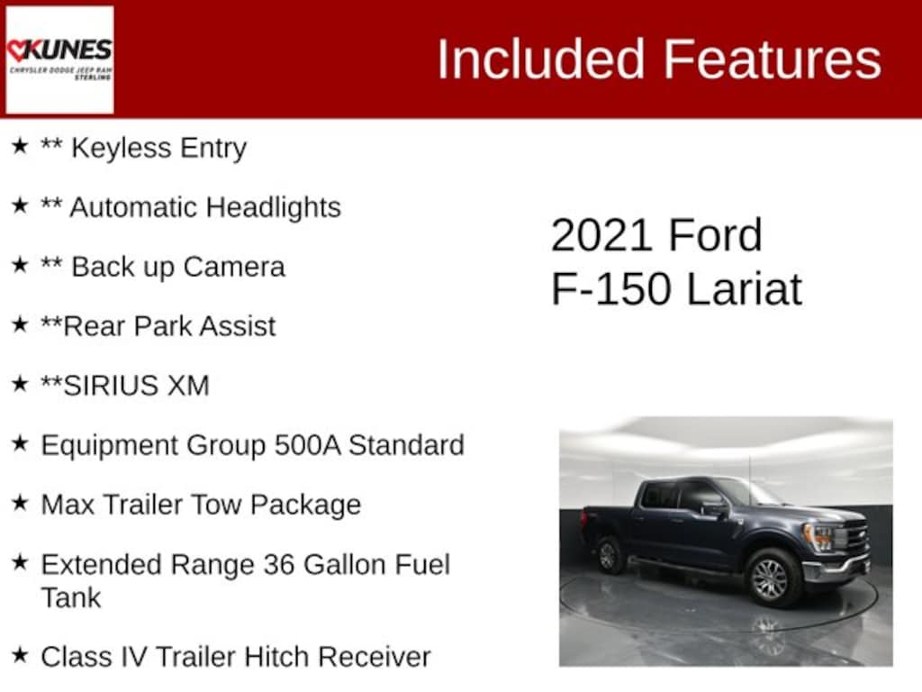 Used 2021 Ford F-150 Lariat Truck