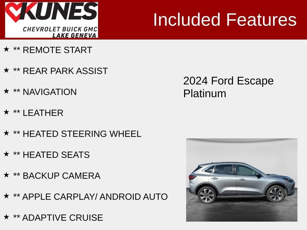 Used 2024 Ford Escape Platinum