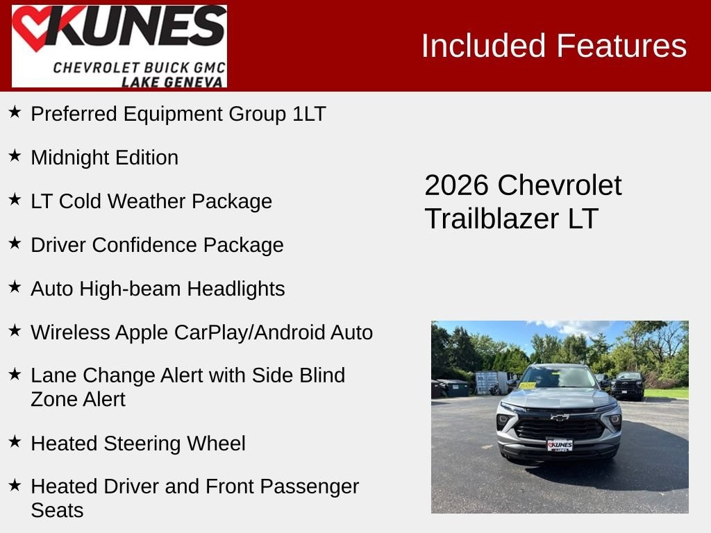 New 2026 Chevrolet Trailblazer LT SUV