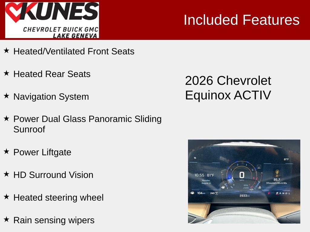 New 2026 Chevrolet Equinox Activ SUV