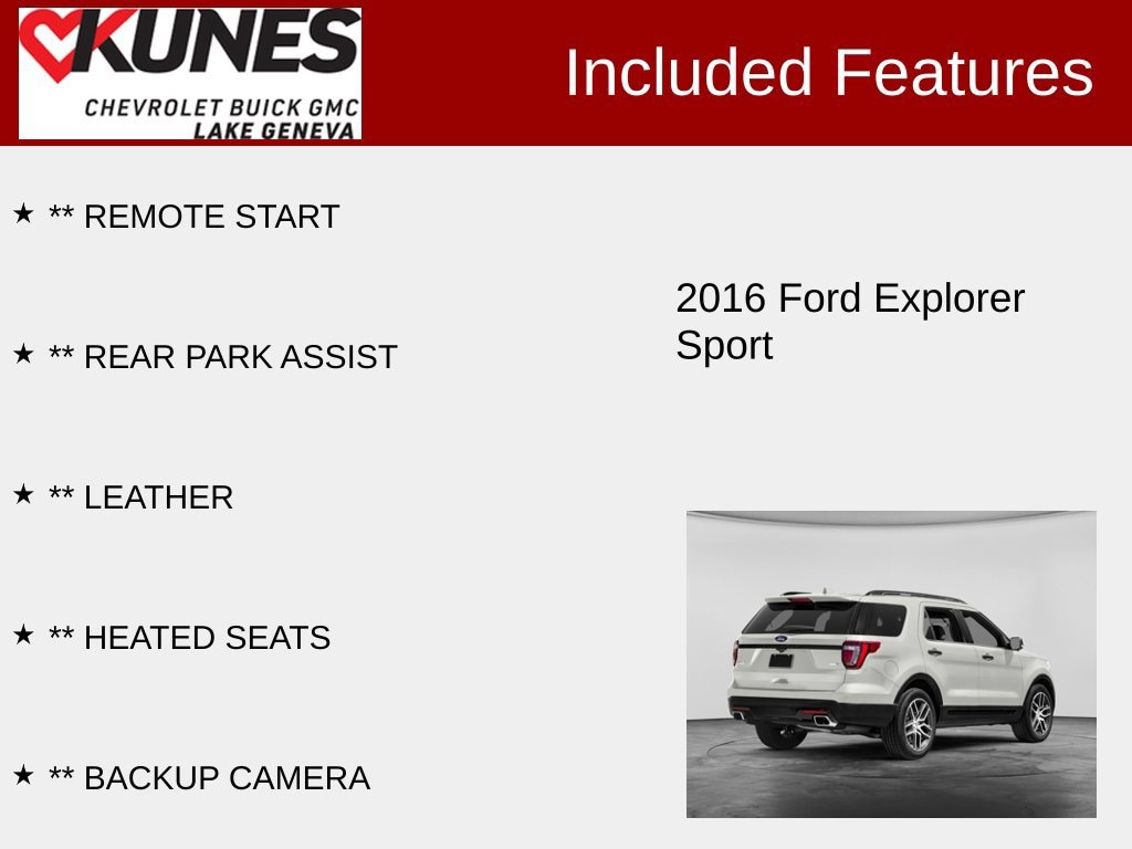 Used 2016 Ford Explorer Sport