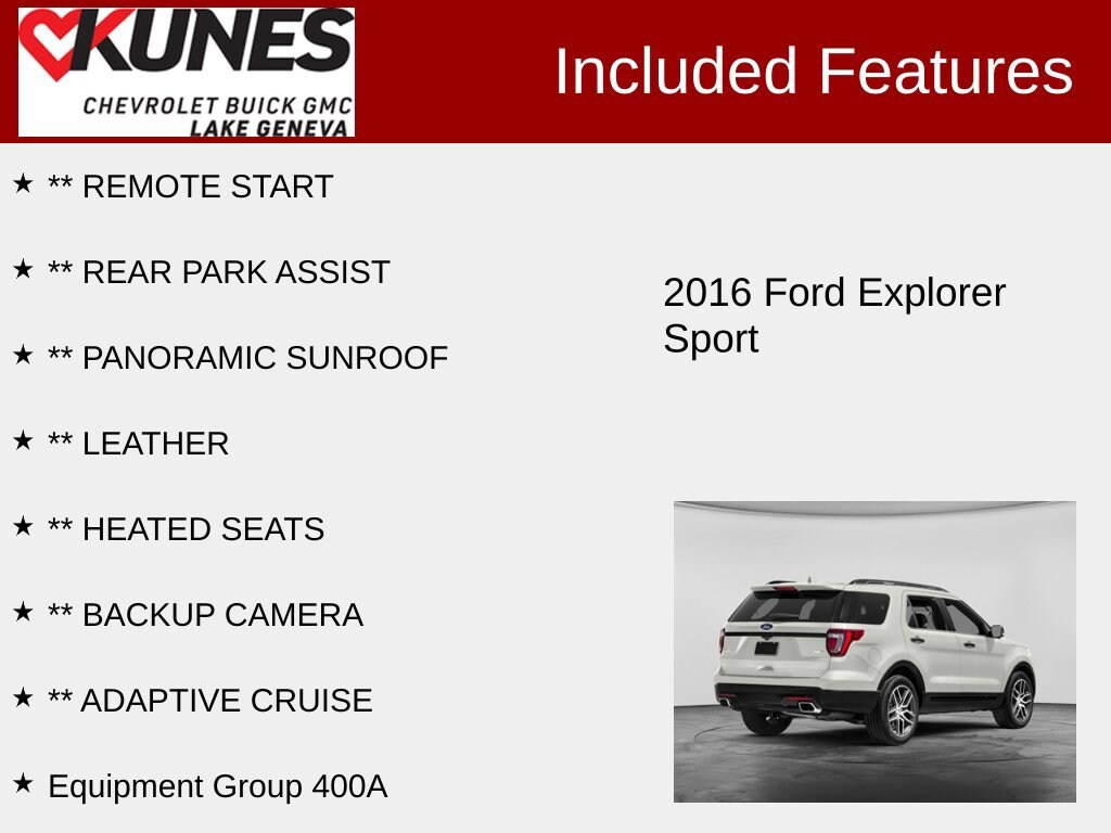 Used 2016 Ford Explorer Sport