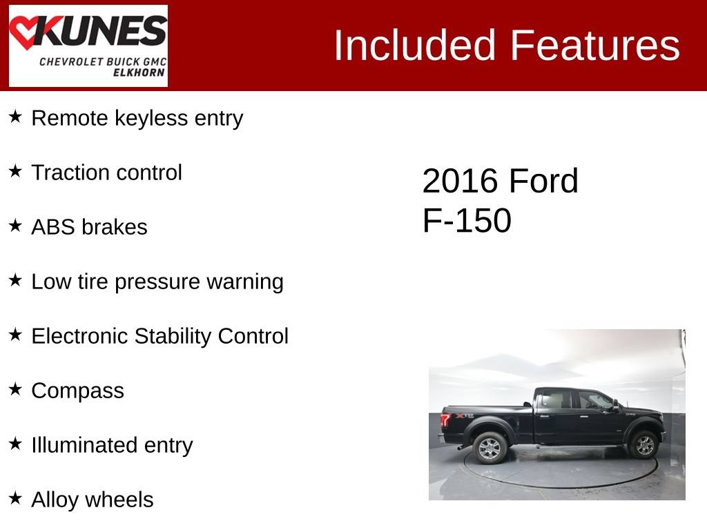 Used 2016 Ford F-150 XLT
