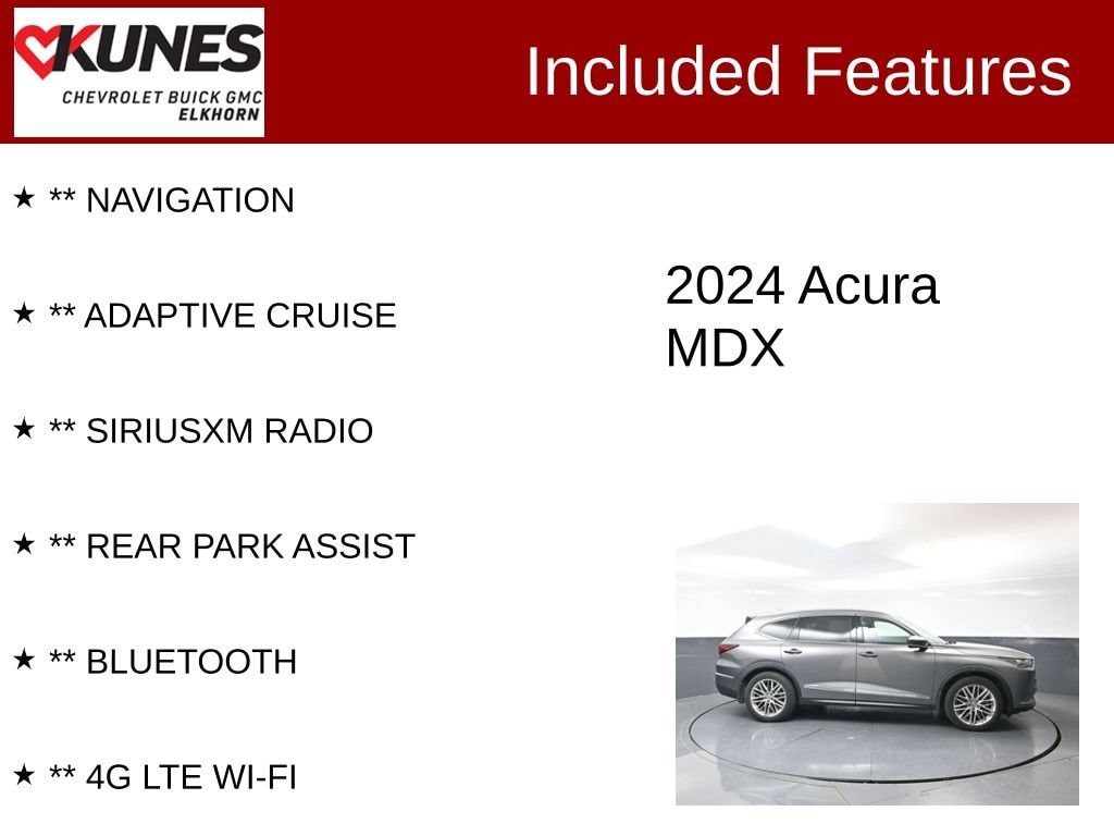 Used 2024 Acura MDX w/Advance Package