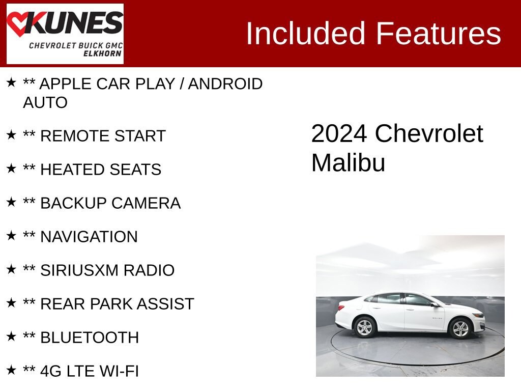 Used 2024 Chevrolet Malibu 1LT Car