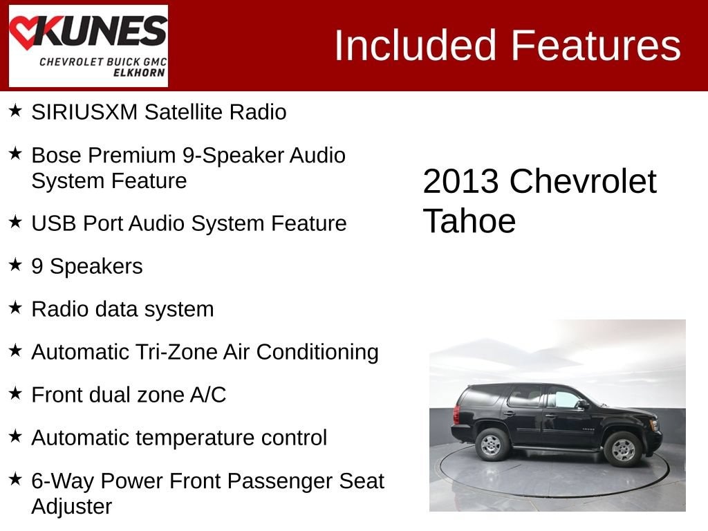 Used 2013 Chevrolet Tahoe LT SUV