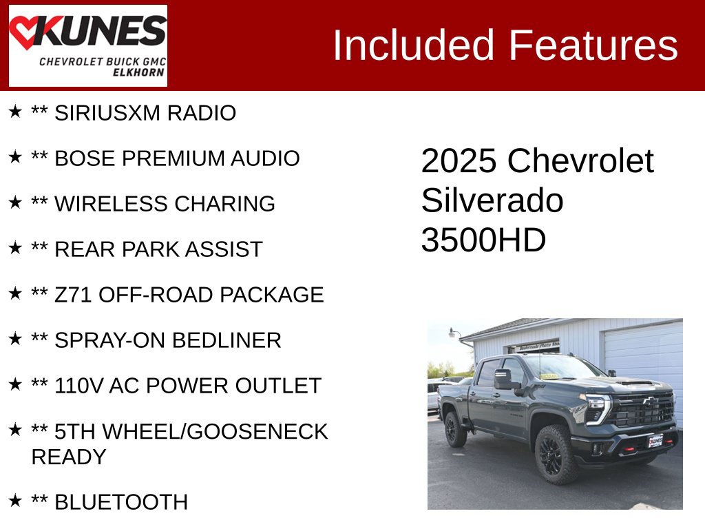 Used 2025 Chevrolet Silverado 3500 HD LTZ Truck