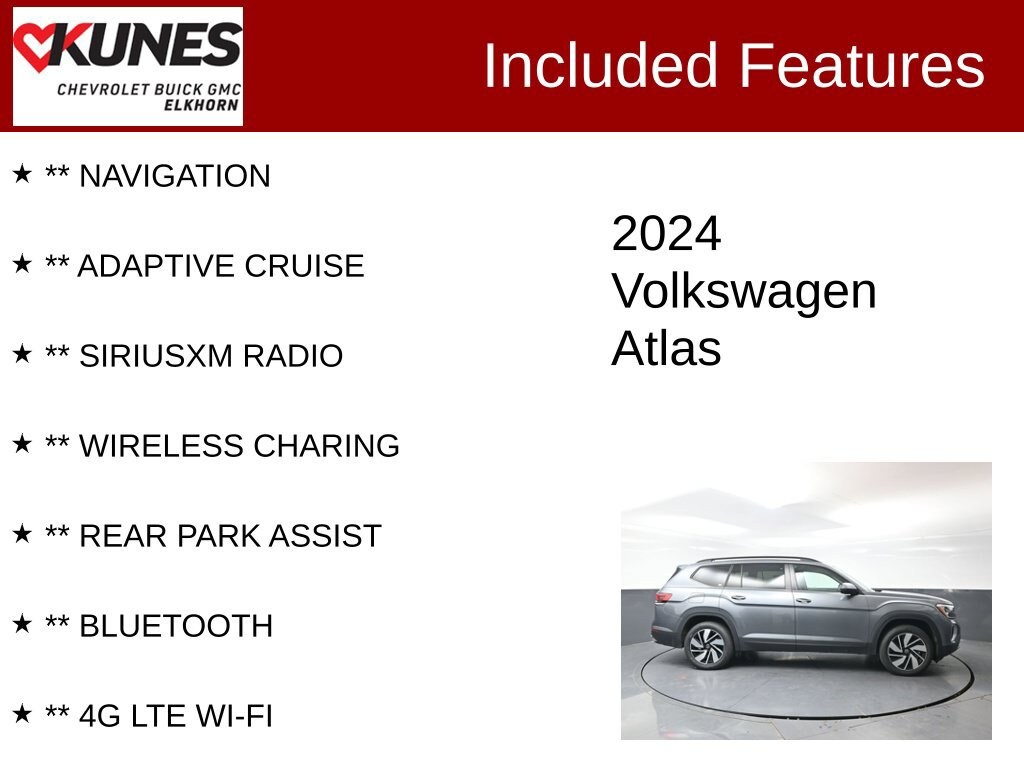 Used 2024 Volkswagen Atlas 2.0T SE w/Technology