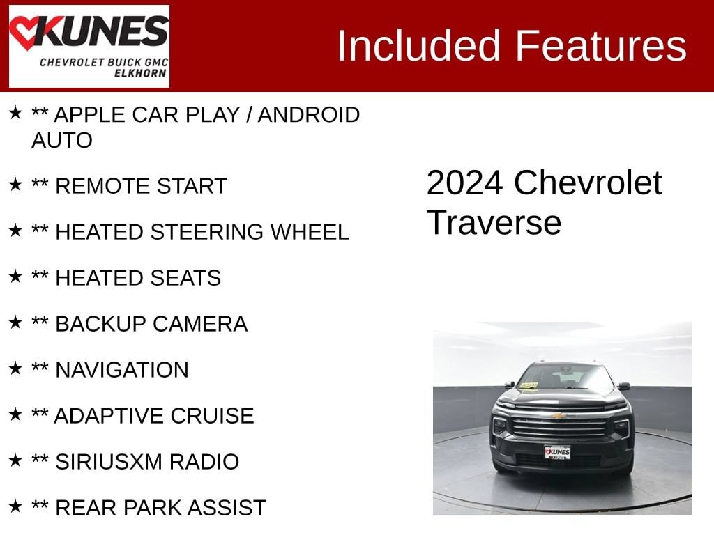 Used 2024 Chevrolet Traverse LT SUV