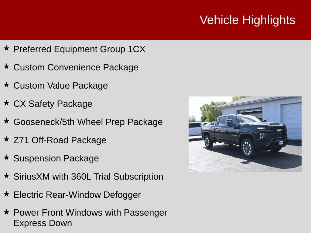 New 2026 Chevrolet Silverado 2500 HD Custom Truck