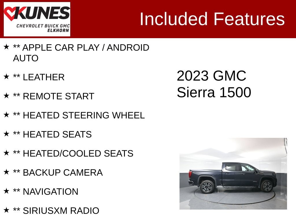 Used 2023 GMC Sierra 1500 AT4 Truck