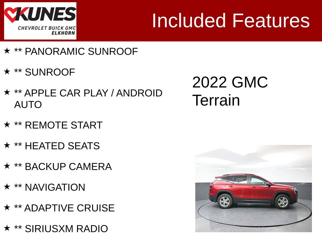 Used 2022 GMC Terrain SLE SUV