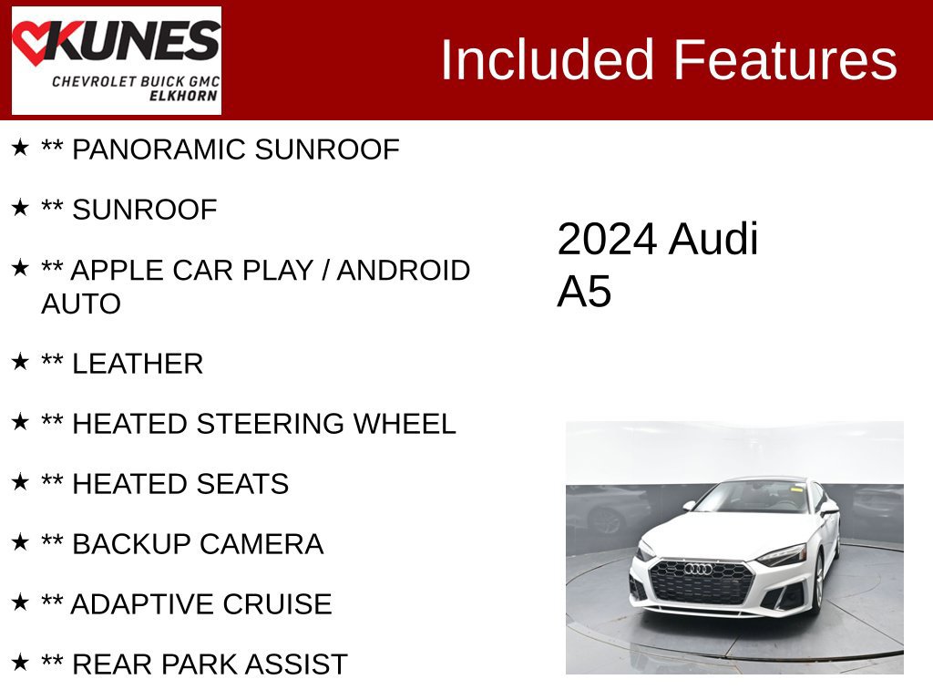 Used 2024 Audi A5 Sportback S Line Premium Plus