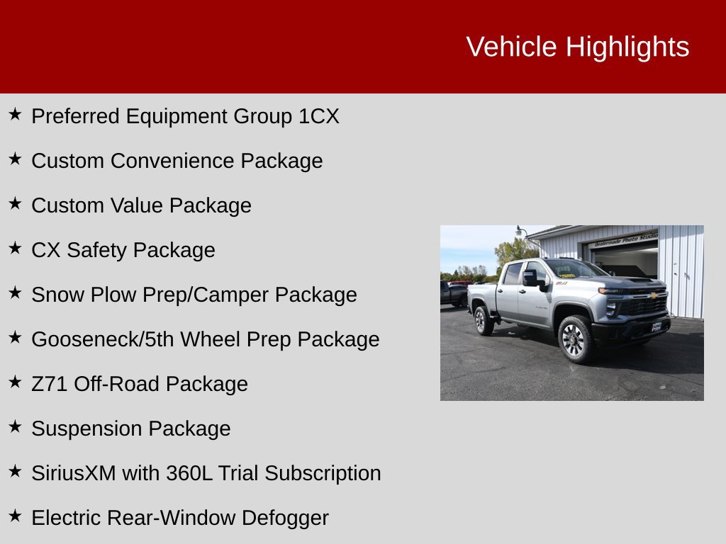 New 2026 Chevrolet Silverado 2500 HD Custom Truck