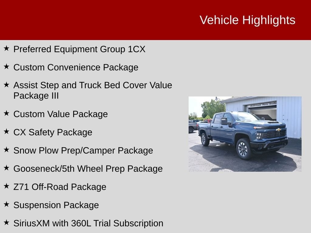 New 2026 Chevrolet Silverado 2500 HD Custom Truck