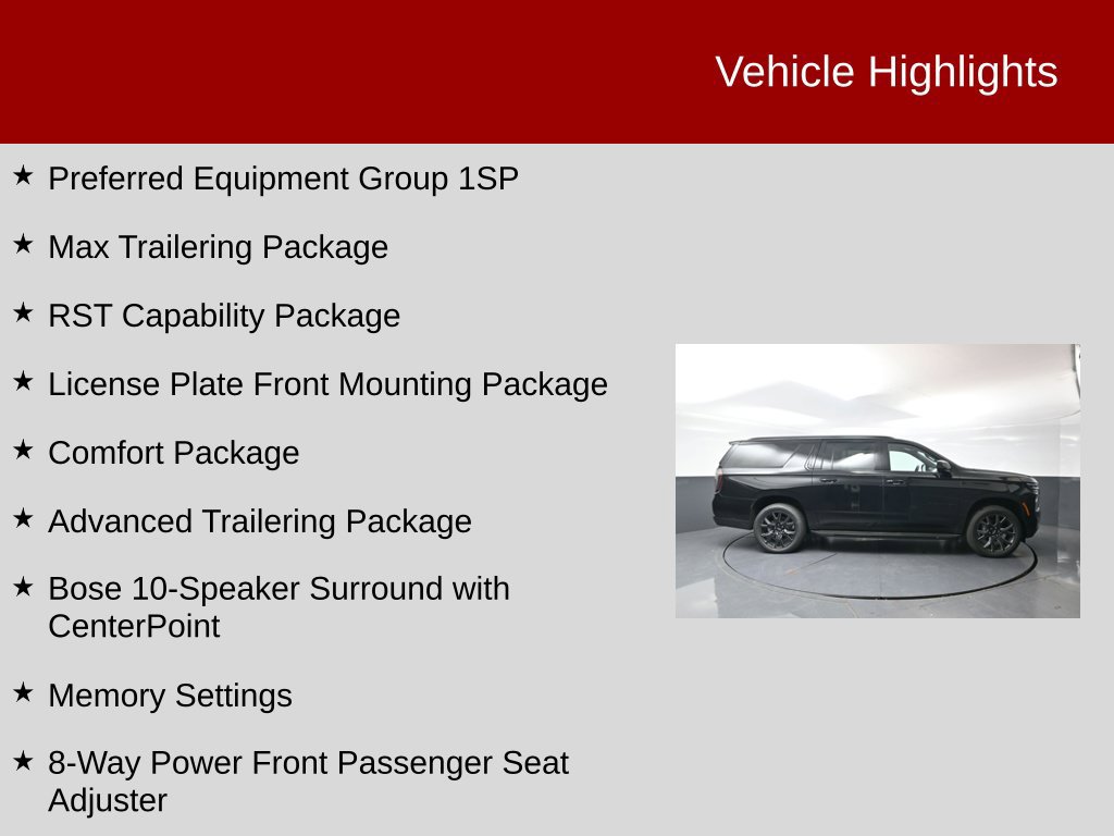 New 2026 Chevrolet Suburban RST SUV