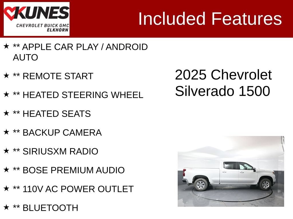 Used 2025 Chevrolet Silverado 1500 LT Truck