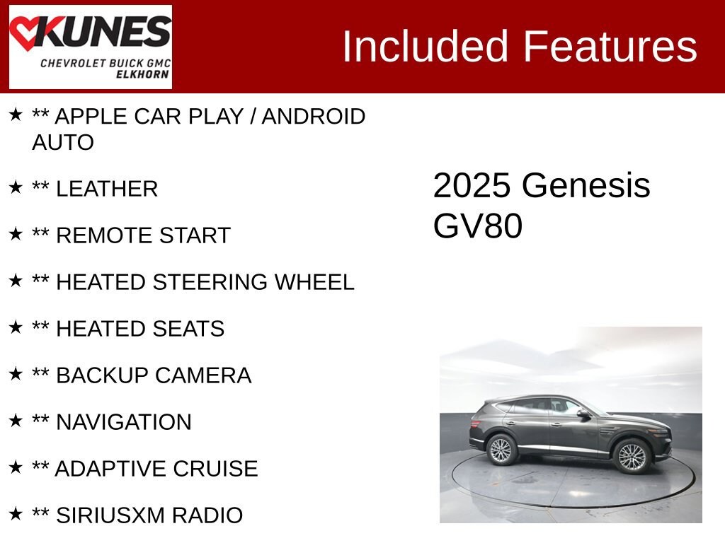 Used 2025 Genesis GV80 2.5T Standard