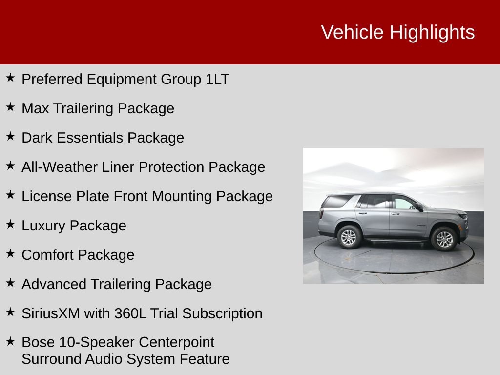 New 2026 Chevrolet Tahoe LT SUV
