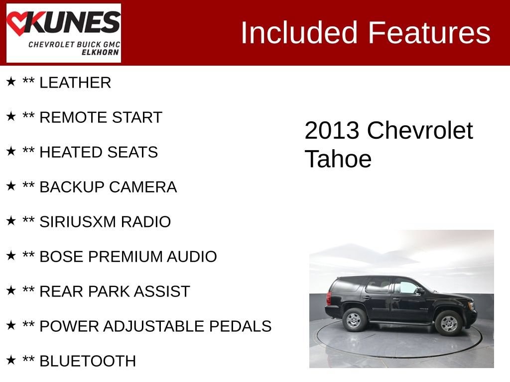 Used 2013 Chevrolet Tahoe LT SUV