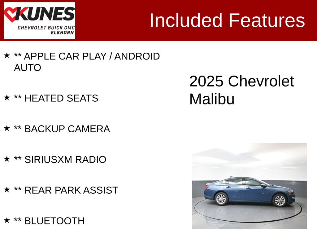 Used 2025 Chevrolet Malibu 1LT Car