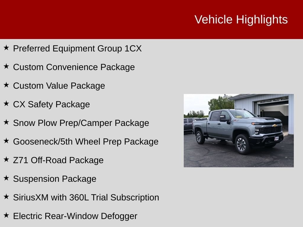 New 2026 Chevrolet Silverado 2500 HD Custom Truck