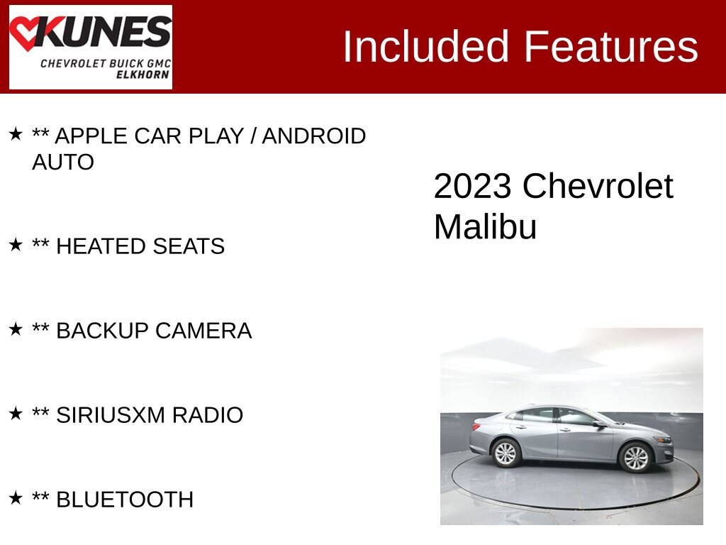 Used 2023 Chevrolet Malibu LT Car