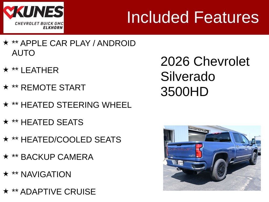 Used 2026 Chevrolet Silverado 3500 HD High Country Truck