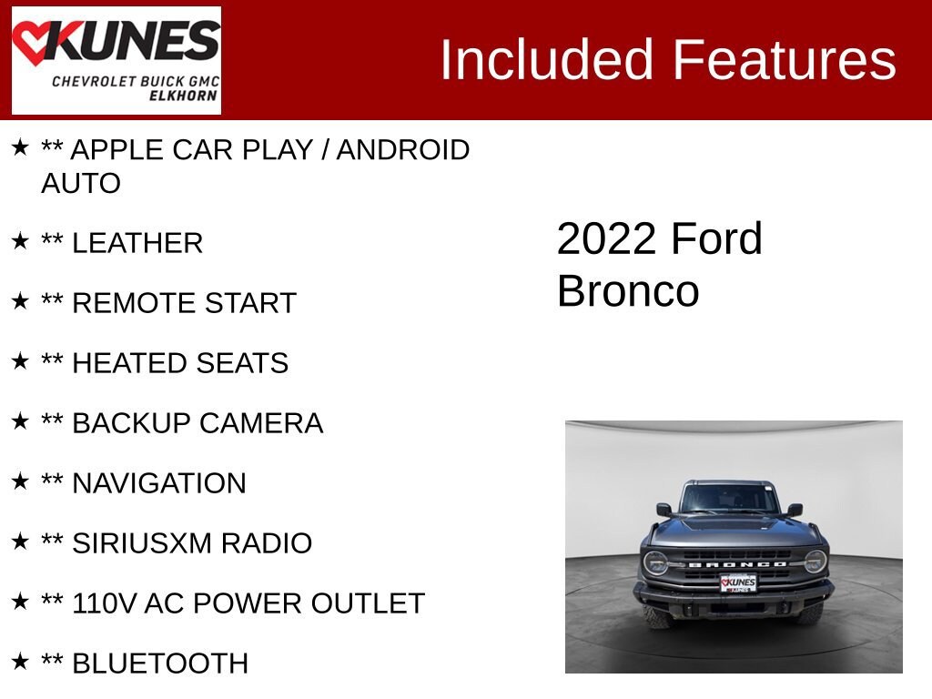 Used 2022 Ford Bronco Base