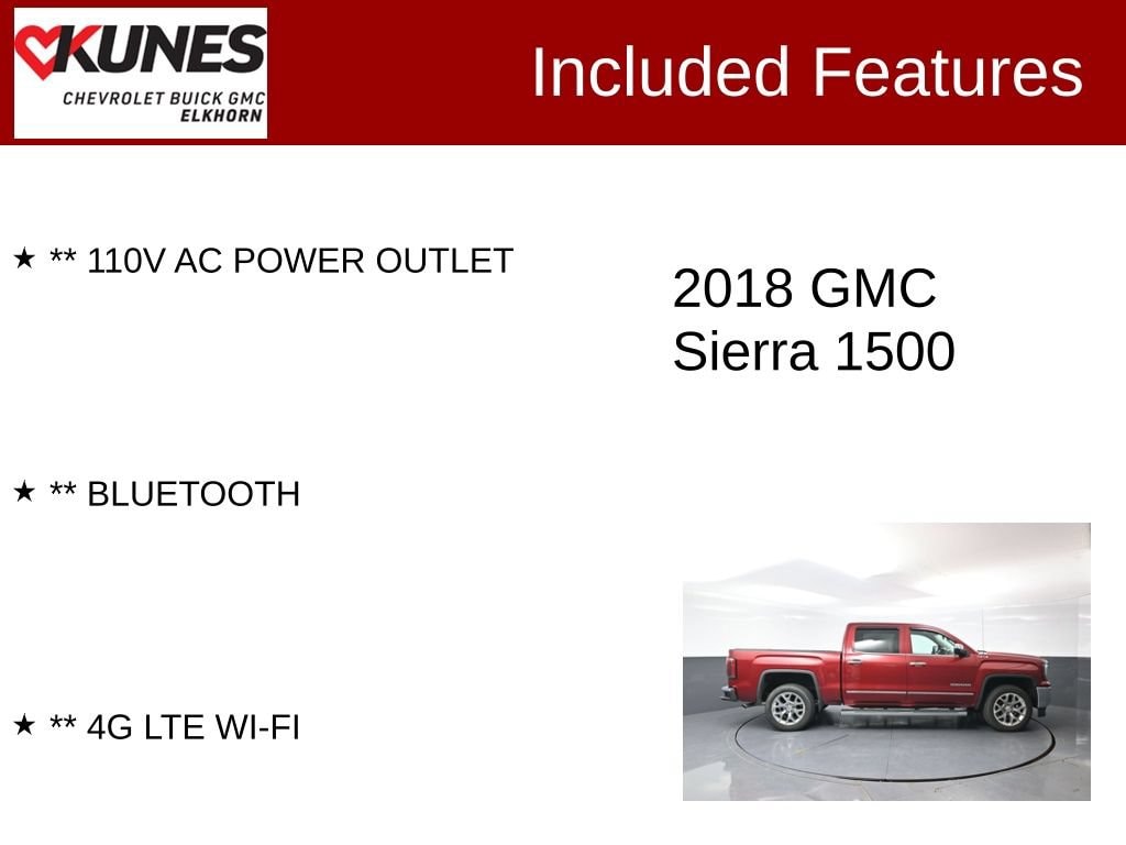 Used 2018 GMC Sierra 1500 SLT Truck